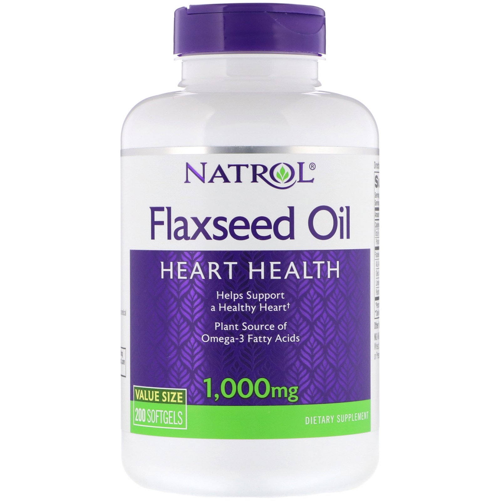 Comprar Natrol, Óleo de Linhaça, Saúde Cardíaca, 1.000 mg, 200 Cápsulas Gelatinosas