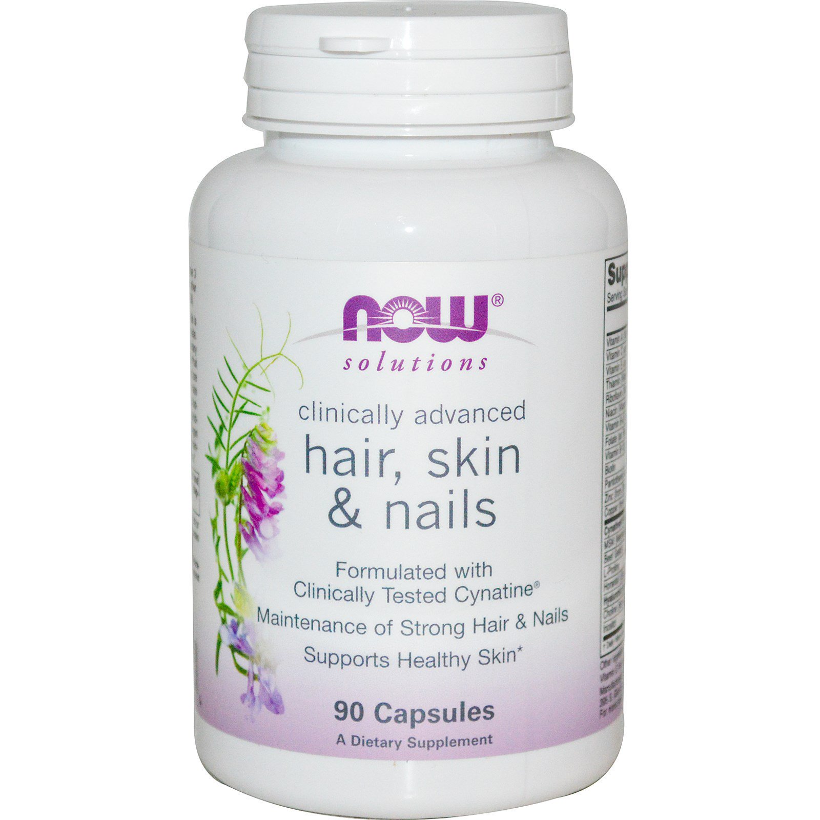 Comprar Now Foods, Soluções, Cabelos, Pele e Unhas, 90 Cápsulas