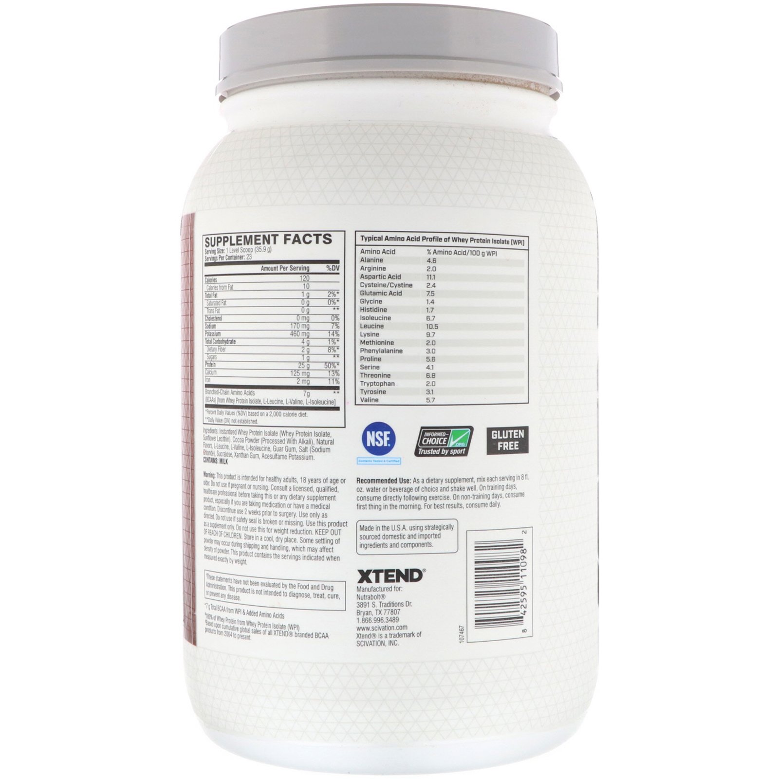 Comprar Scivation, Xtend Pro, Whey Isolado, Bolo de Lava de Chocolate, 826 g (1,82 lb) - Imagem 2