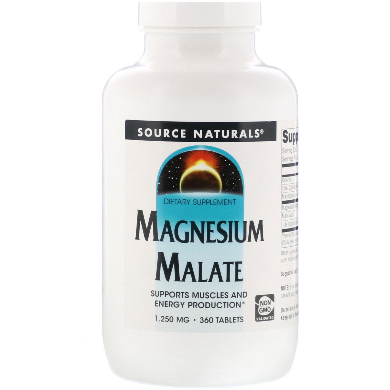 Comprar Source Naturals, Malato de Magnésio, 1.250 mg, 360 Comprimidos