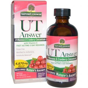 Comprar Nature's Answer, UT Answer, D-Manose e Concentrado de Cranberry, 4.870 mg, 120 ml (4 fl oz)