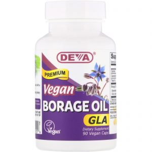 Comprar Deva, Vegan, Premium Borage Oil, GLA, 90 Vegan Caps