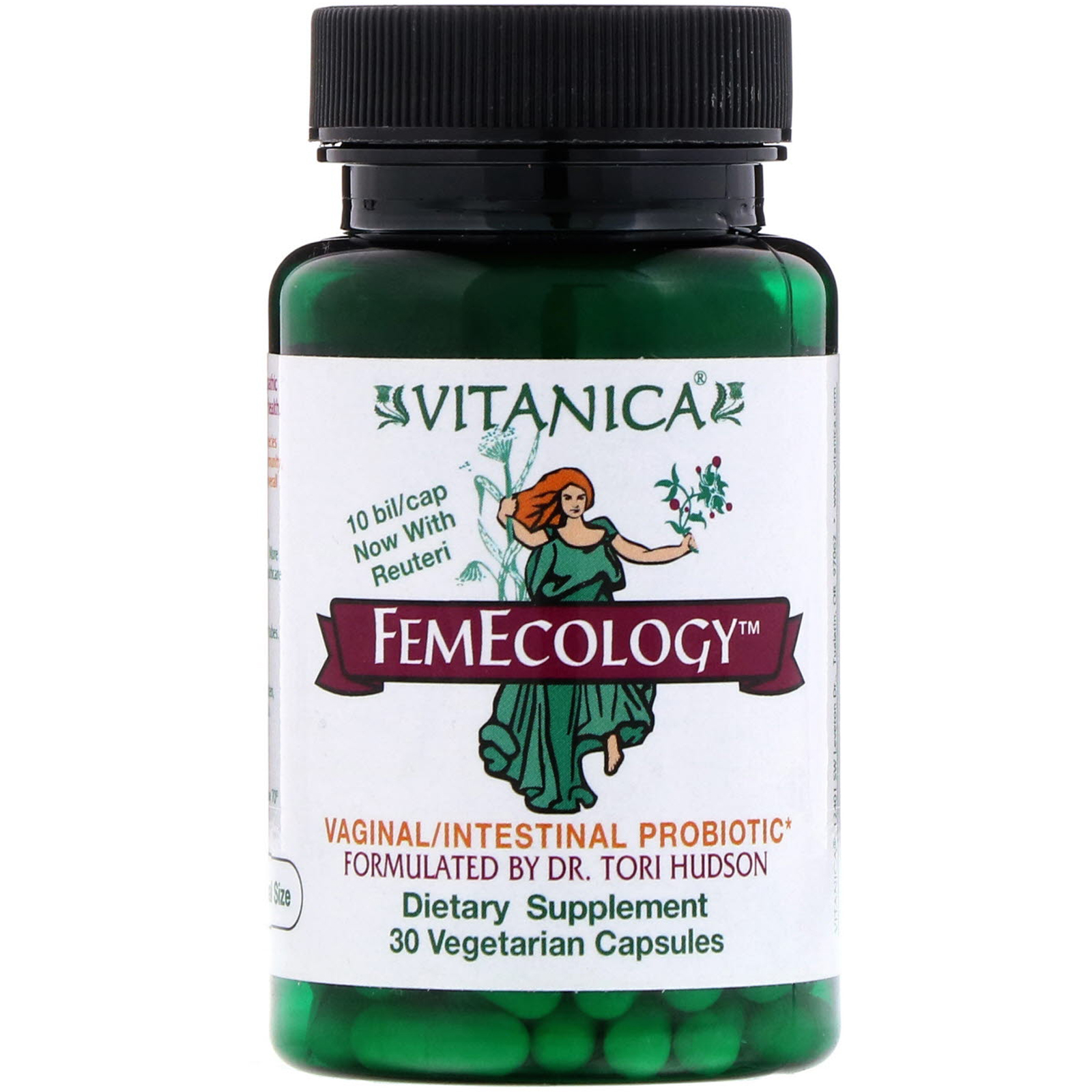 Comprar Vitanica, FemEcology, Auxílio Vaginal/Intestinal, 30 Cápsulas Vegetais