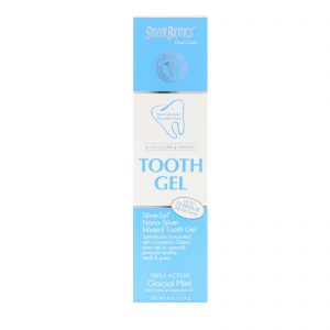 Comprar American Biotech Labs, Gel Dental Sorriso de Prata, Com Xilitol, Menta Glacial, 4 fl oz (118 ml)