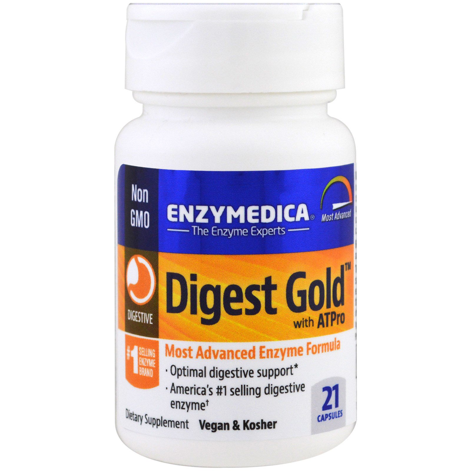Comprar Enzymedica, Digest Gold com ATPro, 21 Cápsulas - Imagem 3