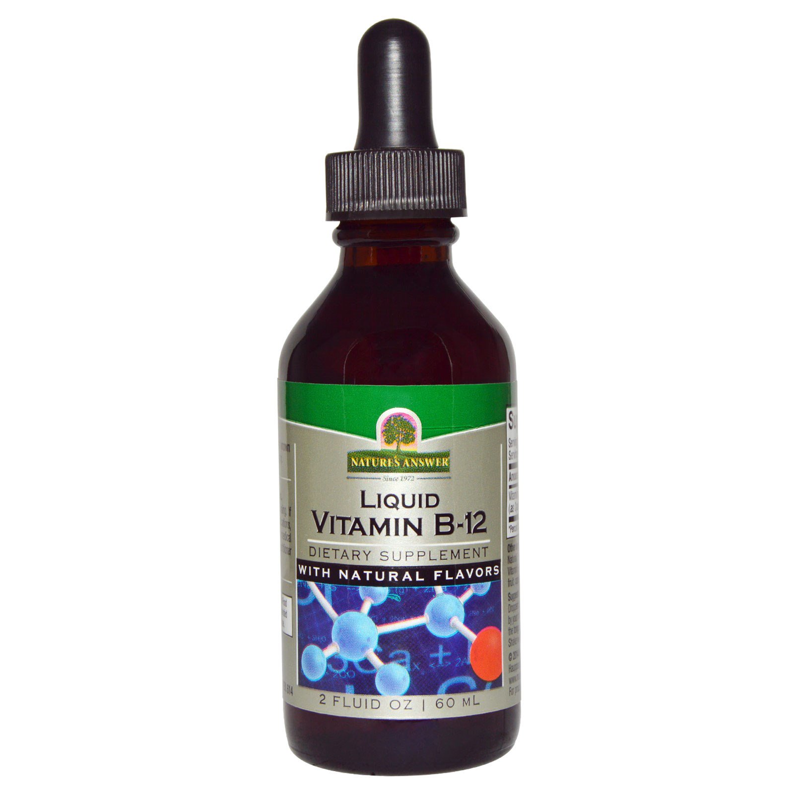 Comprar Nature's Answer, Vitamina B-12 Líquida, com Sabores Naturais, 2 fl oz (60 ml)