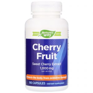 Comprar Nature's Way, Cherry Fruit, Sweet Cherry Extract, 1,000 mg, 180 Capsules