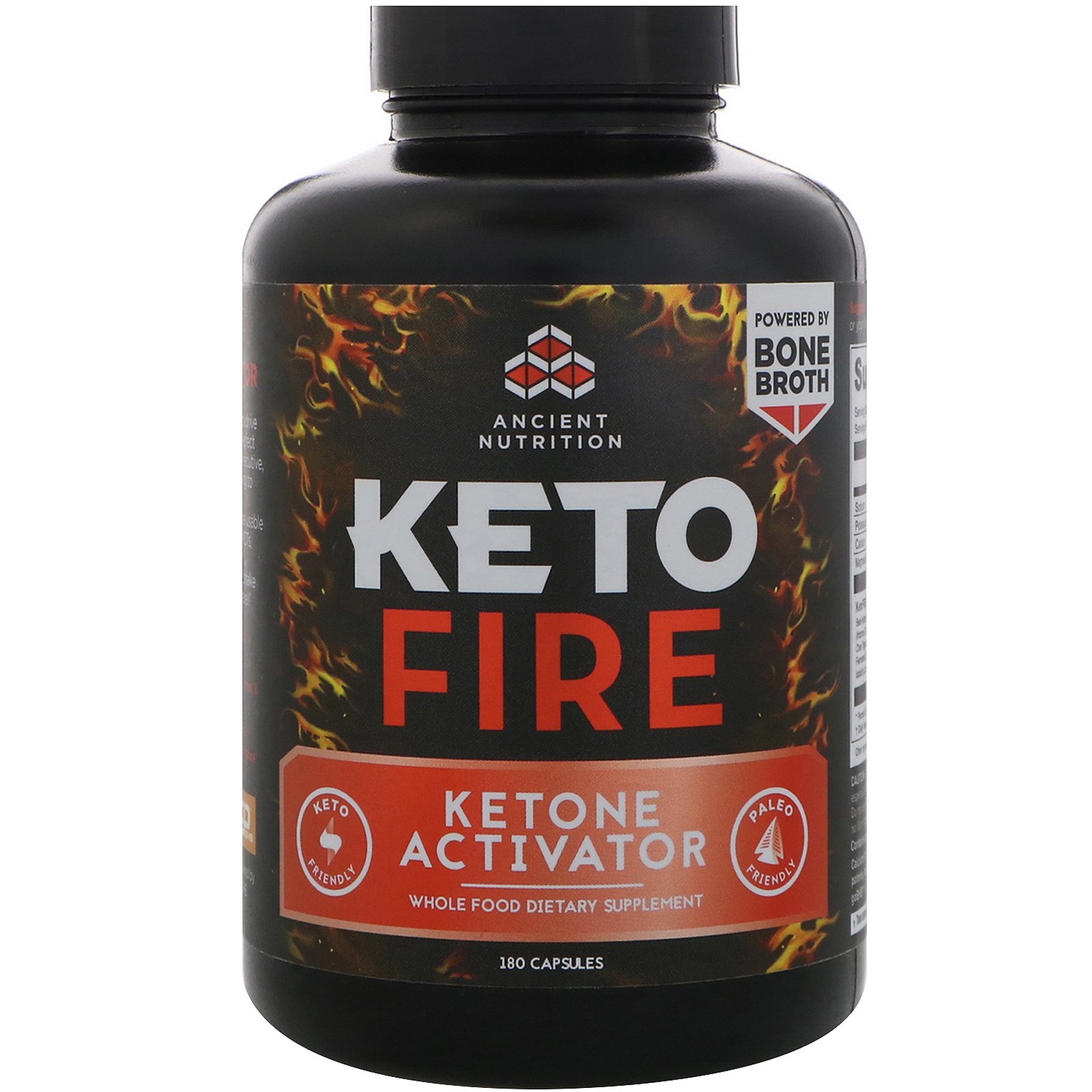Comprar Dr. Axe / Ancient Nutrition, Keto Fire, Ativador de Cetona, 180 cápsulas