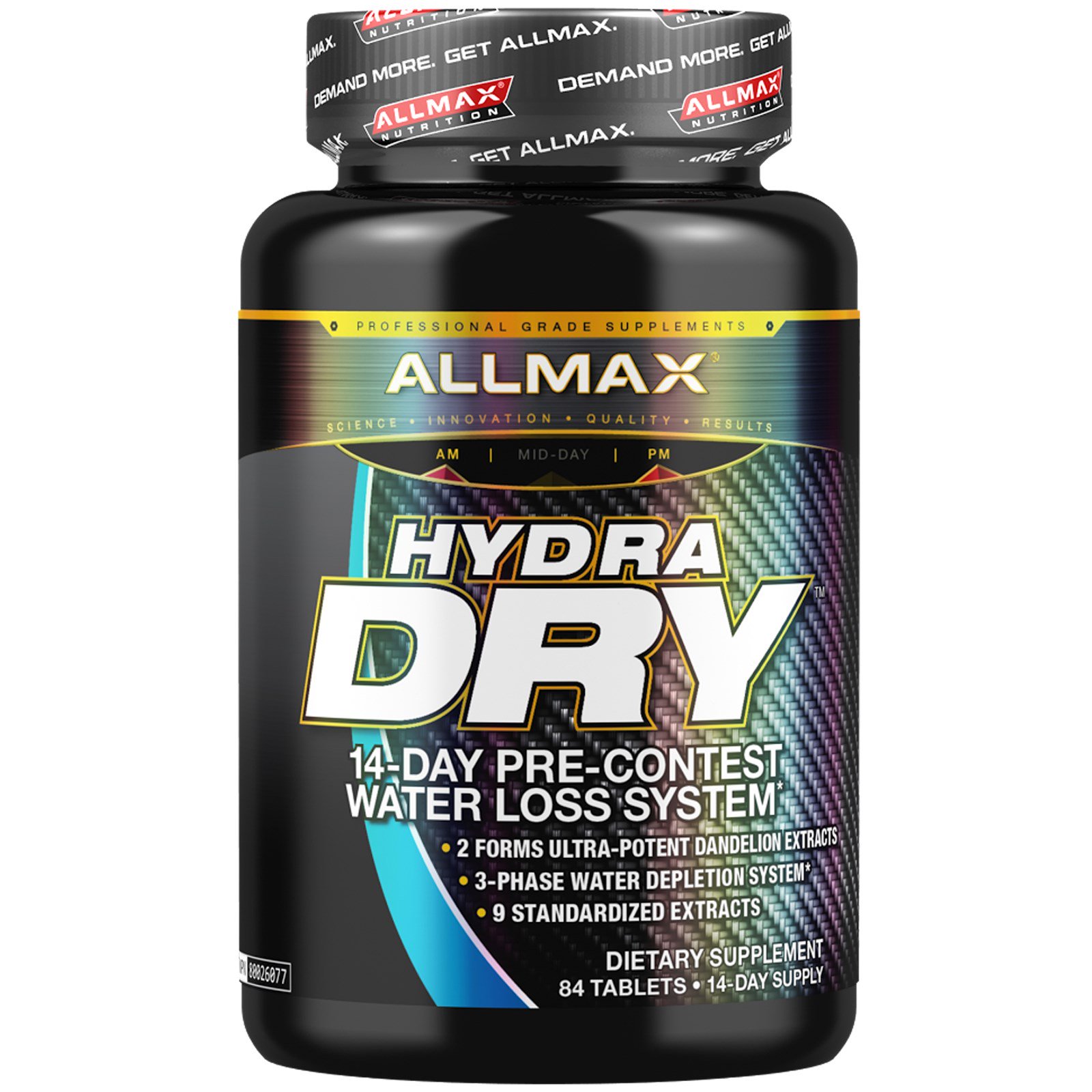 Comprar ALLMAX Nutrition, HydraDry, Diurético Ultrapotente + Estabilizador de Eletrólitos, 84 Comprimidos