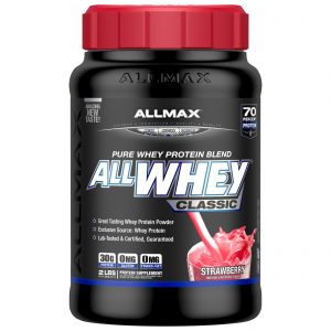 Comprar ALLMAX Nutrition, AllWhey Classic, 100% Whey Protein, Morango, 2 lbs (907 g)