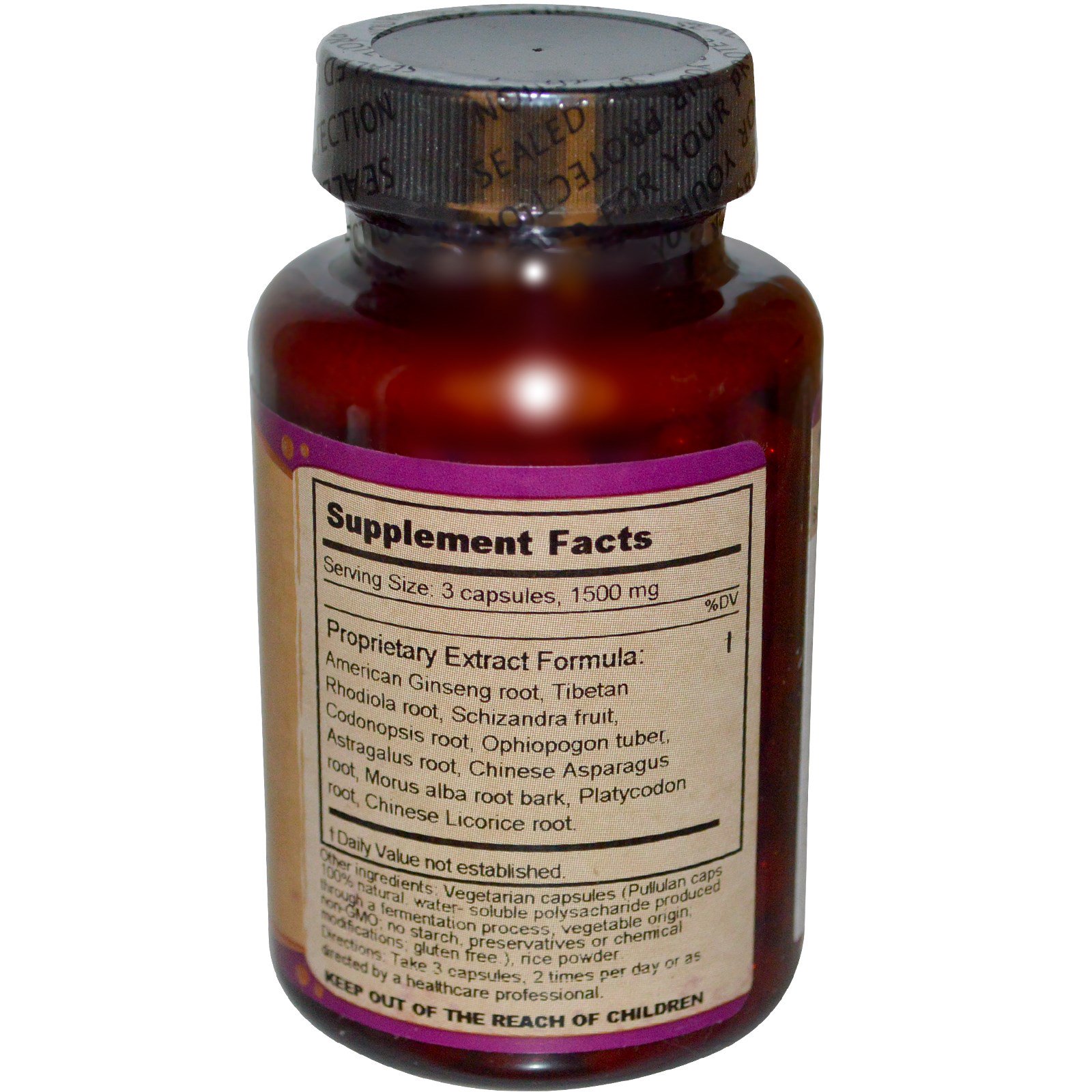 Comprar Dragon Herbs, Golden Air, 500 mg, 100 Vegetarian Capsules - Imagem 2