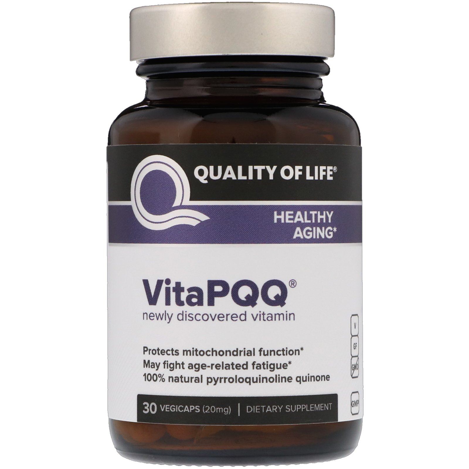 Comprar Quality of Life Labs, VitaPQQ, Healthy Aging, 20 mg, 30 Vegicaps