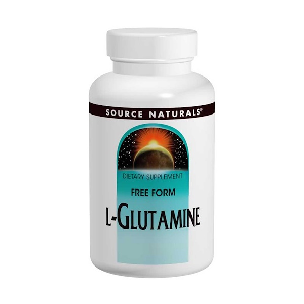 Comprar Source Naturals, L-Glutamina, Fórmula livre em pó, 3,53 oz (100 g)