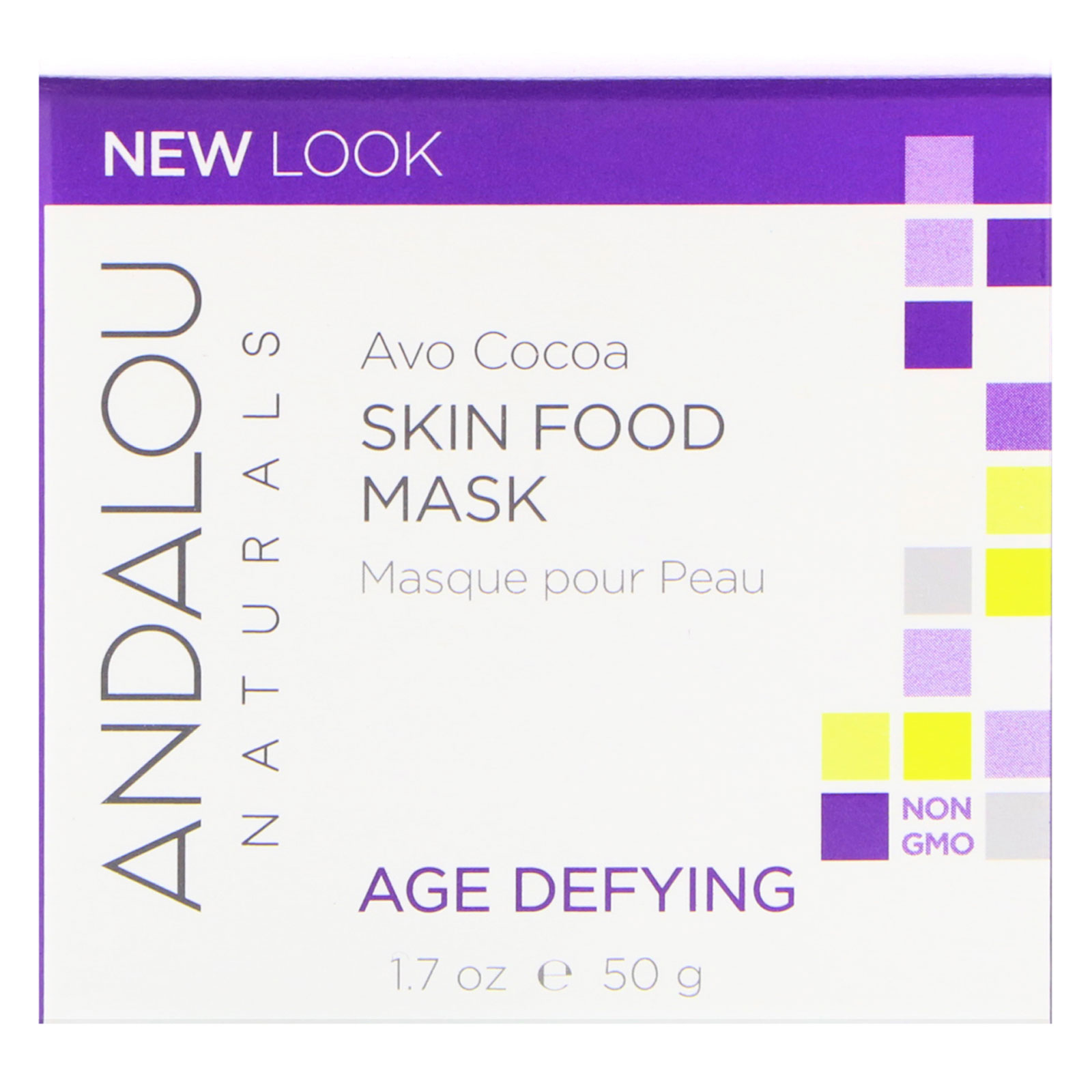 Comprar Andalou Naturals, Máscara para pele, Cacau, Rejuvenescedora, 1.7 fl oz (50 g)