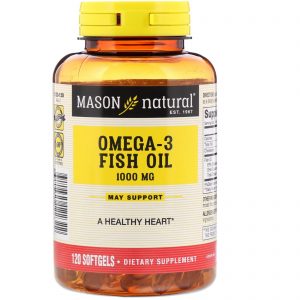 Comprar Mason Natural, Omega-3 Fish Oil, 1,000 mg, 120 Softgels