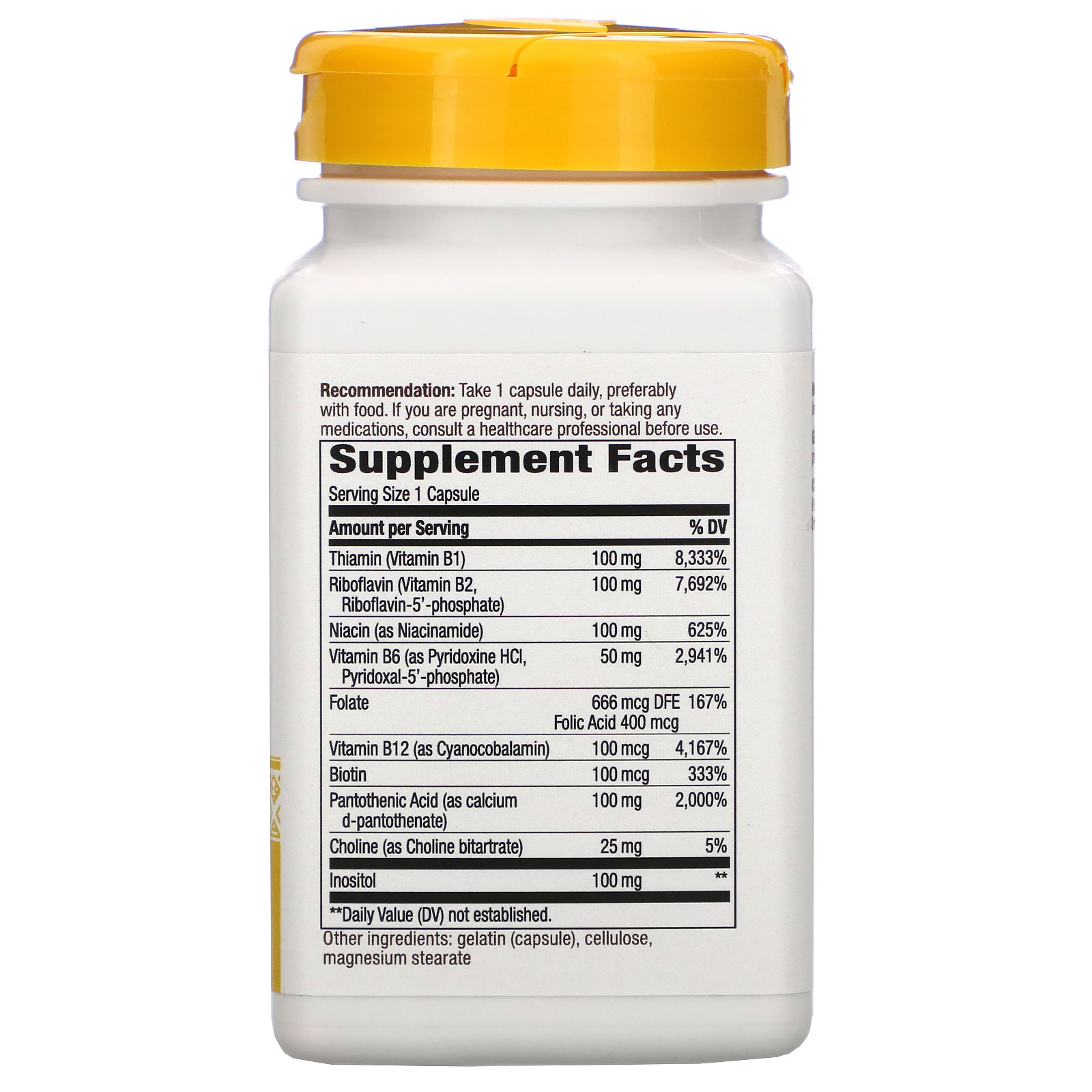 Comprar Nature's Way, Complexo B-100, com Coenzima B2, 100 Cápsulas - Imagem 2