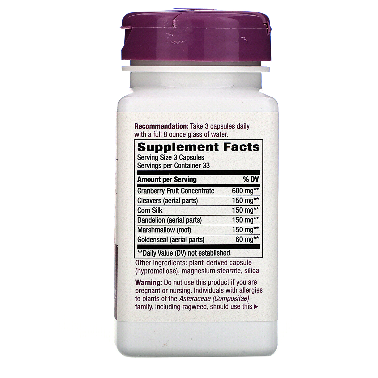 Comprar Nature's Way, Urinary with Cranberry, 1,260 mg, 100 Vegan Capsules - Imagem 2