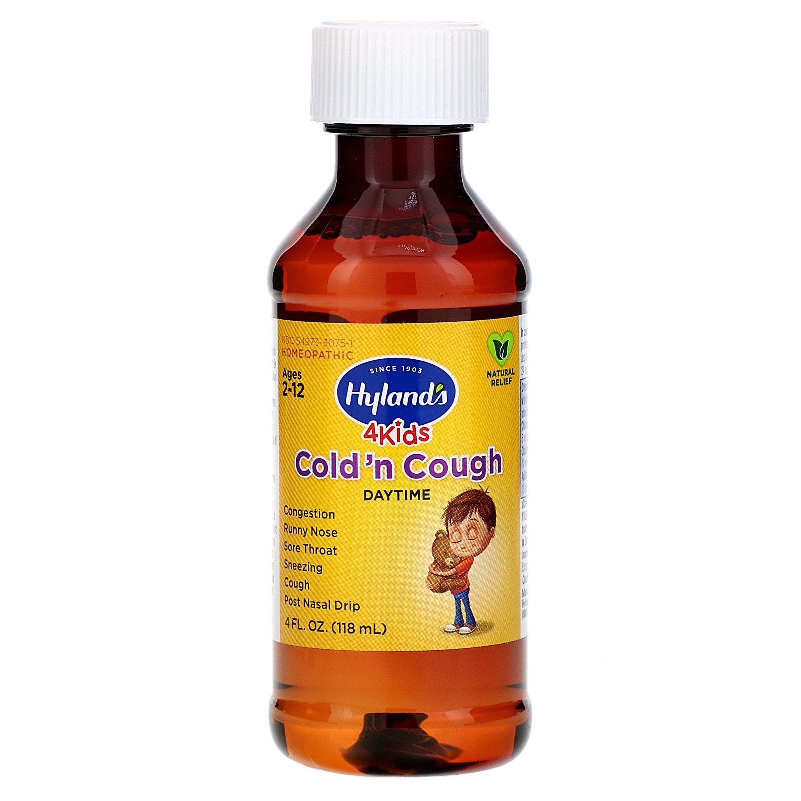 Comprar Hyland's, 4 Kids Cold 'n Cough, Entre 2 a 12 Anos, 118 ml (4 fl oz) - Imagem 3