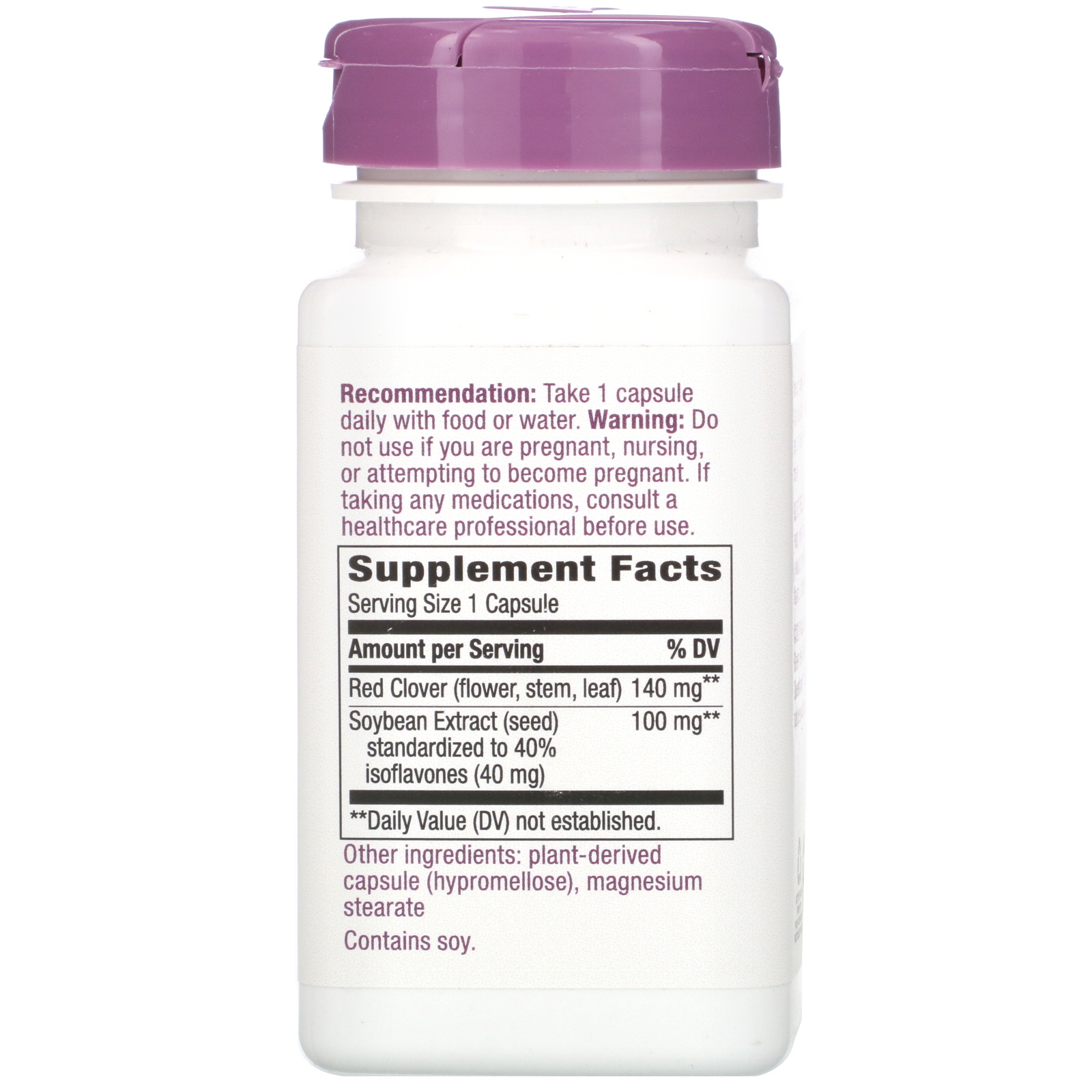 Comprar Nature's Way, Premium Blend, Soy Isoflavones, 100 mg, 60 Vegan Capsules - Imagem 2