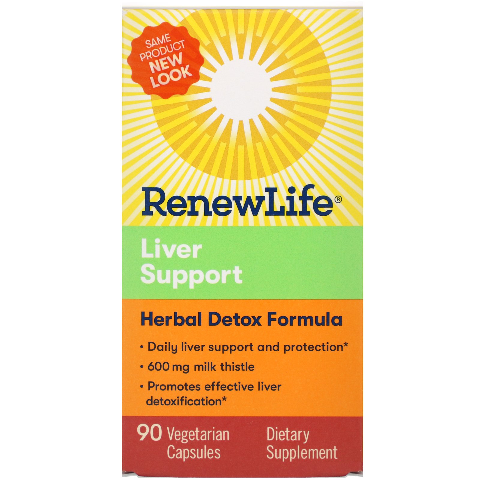 Comprar Renew Life, Liver Support, Herbal Detox Formula, 90 Vegetarian Capsules