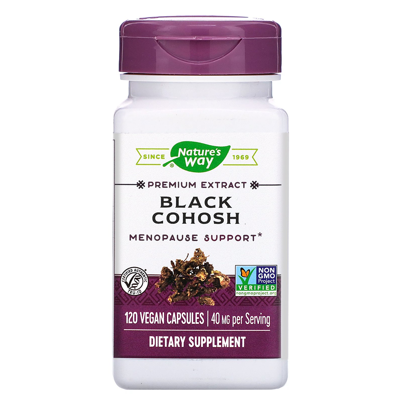 Comprar Nature's Way, Black Cohosh, 40 mg, 120 Vegan Capsules