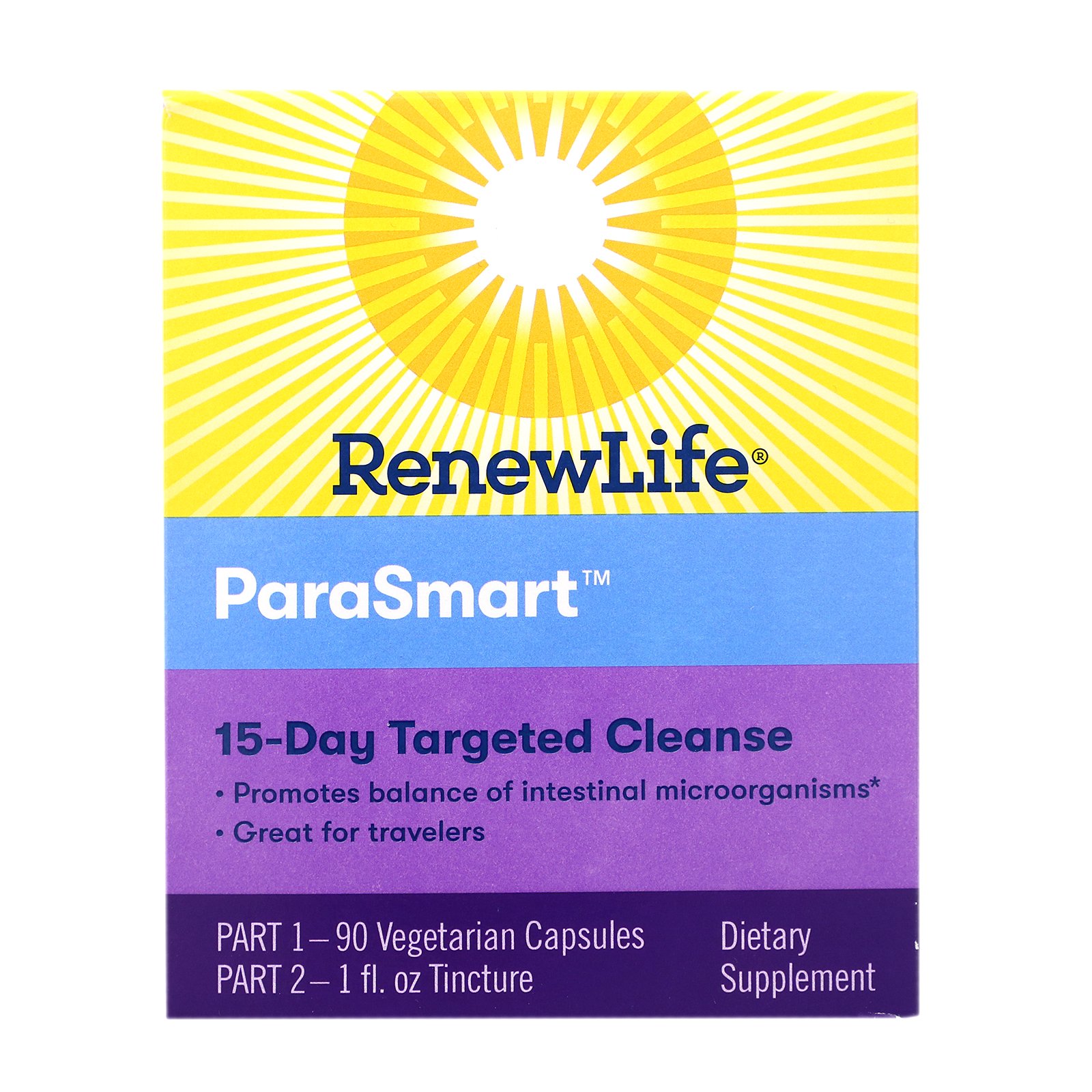 Comprar Renew Life, Direcionado, ParaSmart, Limpeza Microbiana, Programa de 2 Partes para 15 Dias