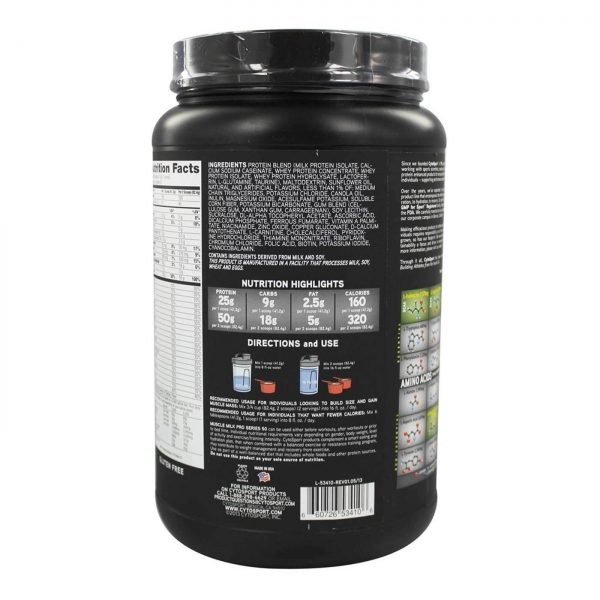 Comprar CytoSport Muscle Milk Pro Series 50, Baunilha Intensa - 2.54 lbs - Imagem 4