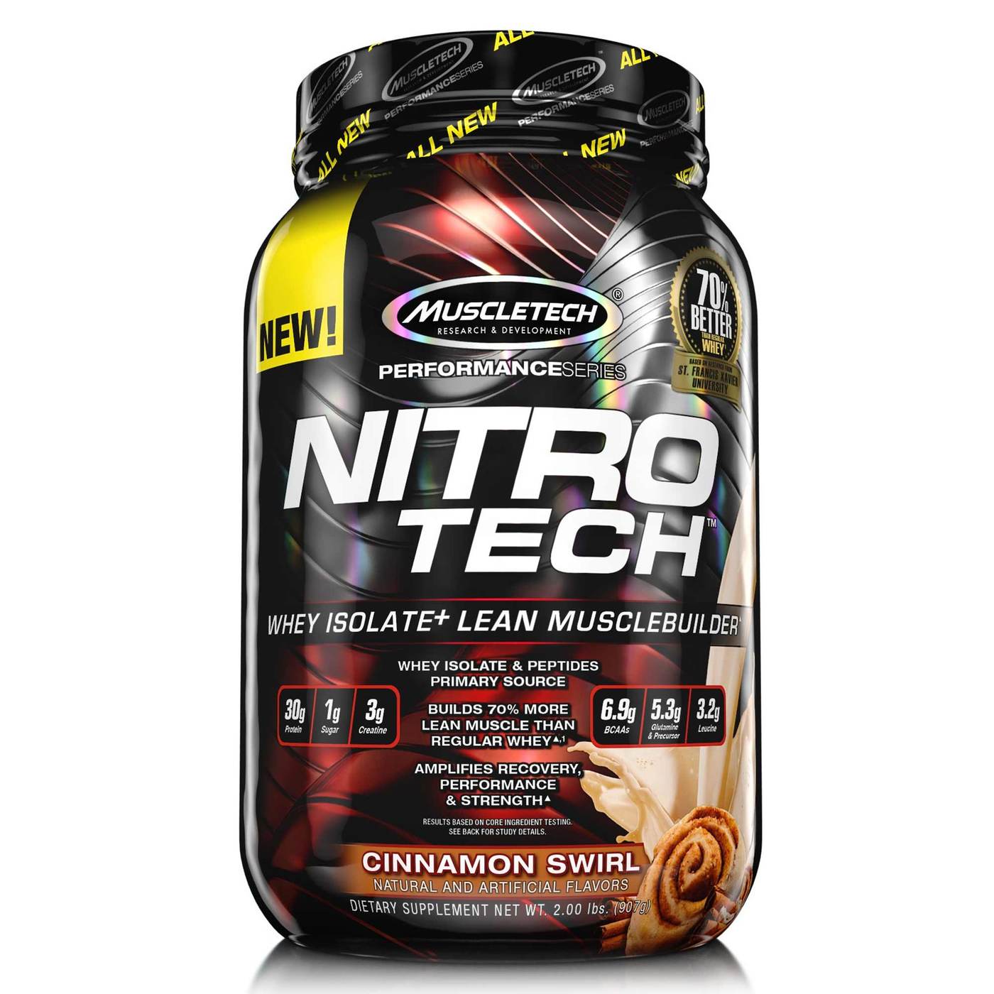 Comprar Muscletech Nitro Tech, Redemoinho de canela - 2 lbs