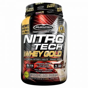 Comprar Muscletech Nitro Tech Whey Gold, Cookies & Creams - 2.2 lbs/ 999 g