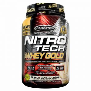 Comprar Muscletech Nitro Tech Whey Gold, Creme de baunilha francês - 2.5 lbs/ 999g