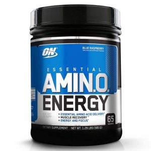 Comprar Optimum Nutrition Essential AmiNO Energia, Framboesa azul - 1.29 lbs