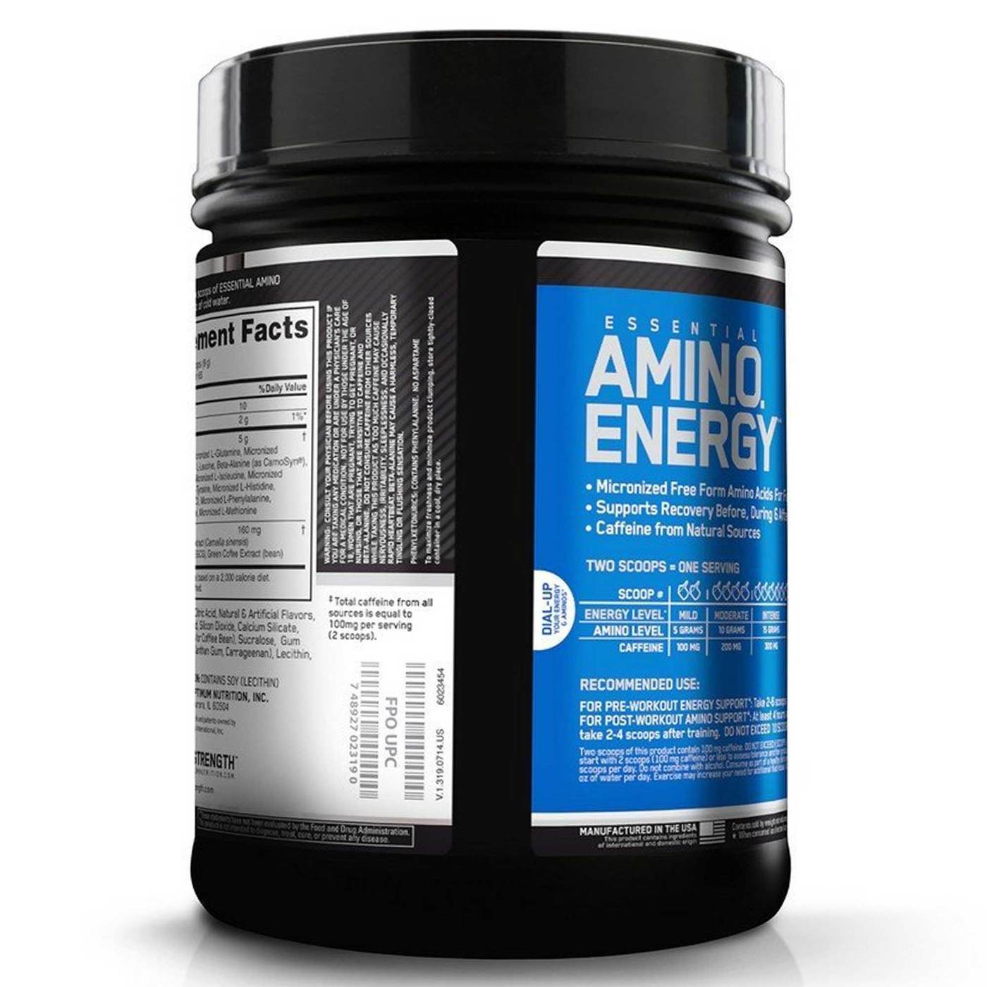 Comprar Optimum Nutrition Essential AmiNO Energia, Framboesa azul - 1.29 lbs - Imagem 3