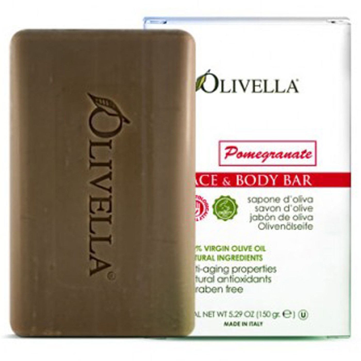 Comprar Olivella, Sabonete em Barra para o Rosto e o Corpo - 5,29 onças (150g)