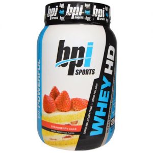 Comprar BPI Whey-HD, Bolo de morango - 907 grams
