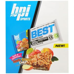 Comprar BPI Best Barra de Proteína, Bolo de migalha de maçã - 12 - 2.29 oz Barras