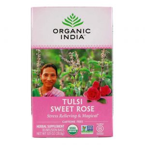 Comprar Organic India, Chá de Rosas Doces - 18 Saquinhos de Chá