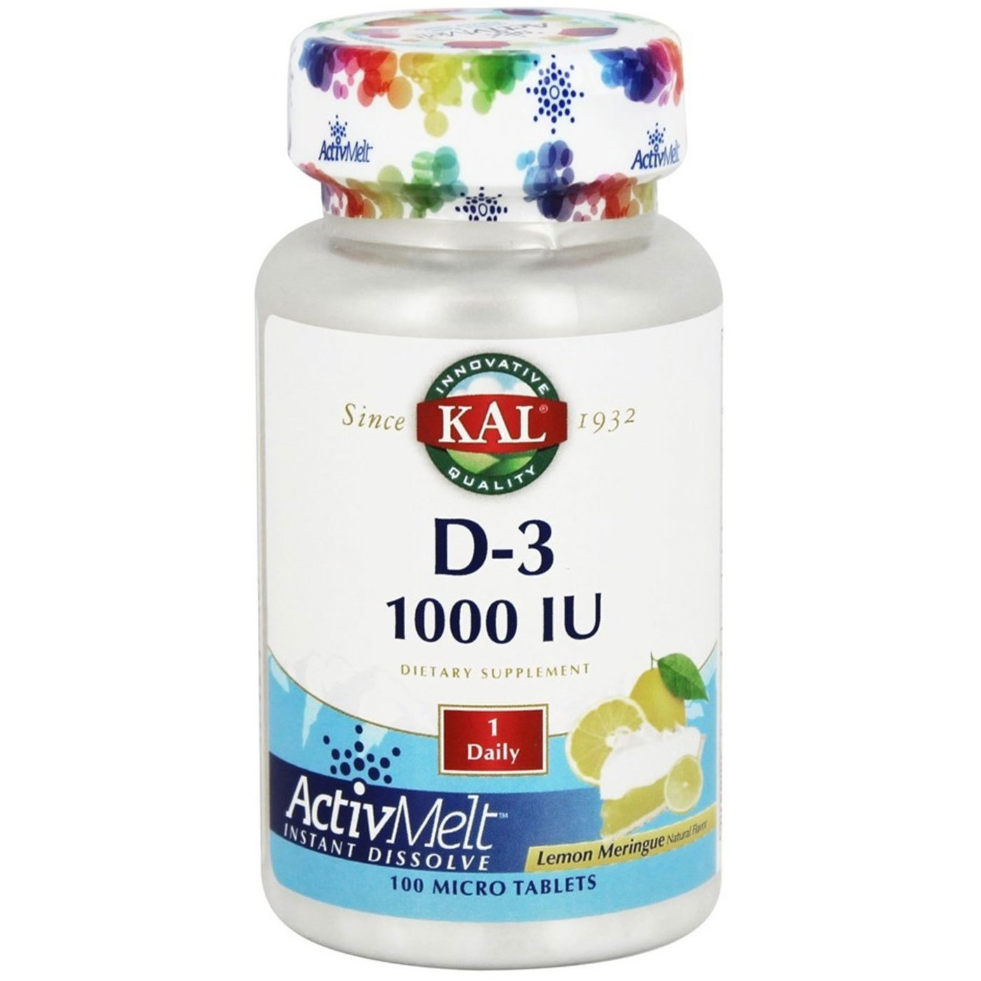 Comprar Kal D-3, Merengue de limão - 1,000 IU - 100 Tabletes