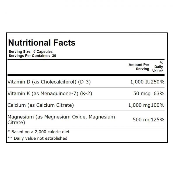 Comprar Solaray, Cal-Mag Citrate mais D-3 & K-2 - 180 Cápsulas - Imagem 4
