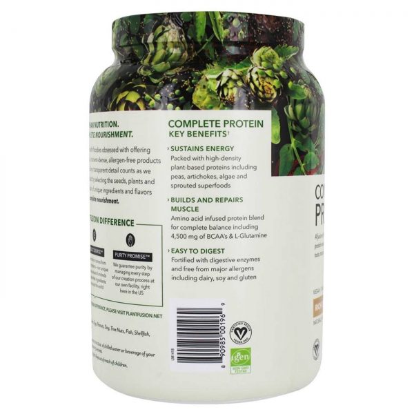 Comprar Plantfusion, Proteína Vegetal Completa - Chocolate Rico - 900 g (2 lbs) - Imagem 4