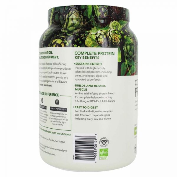 Comprar PlantFusion, Proteína Completa de Plantas - Natural - Sem Estévia - 1,85 lbs (840g) - Imagem 4