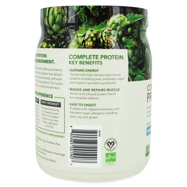 Comprar PlantFusion, Proteína Vegetal Completa - Creme de Baunilha - 454 g (1 lb) - Imagem 4