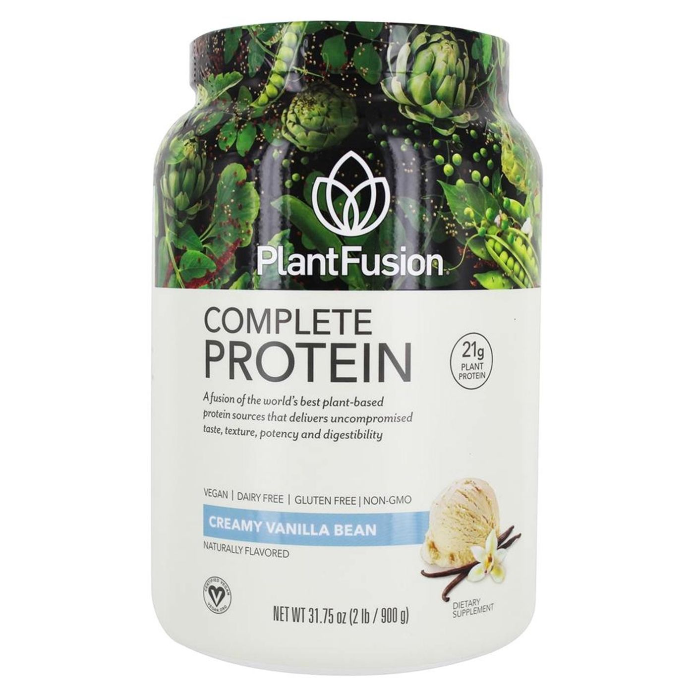Comprar PlantFusion Proteína de Planta Completa - Feijão de Baunilha - 2 lbs (900g)