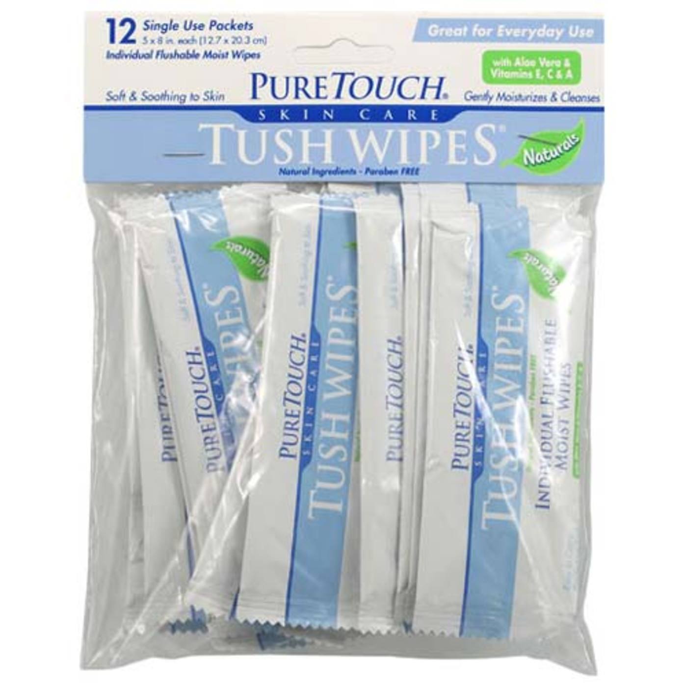 Comprar Puretouch Skin Care Wipes Tush Flushablr Trvl 12CT