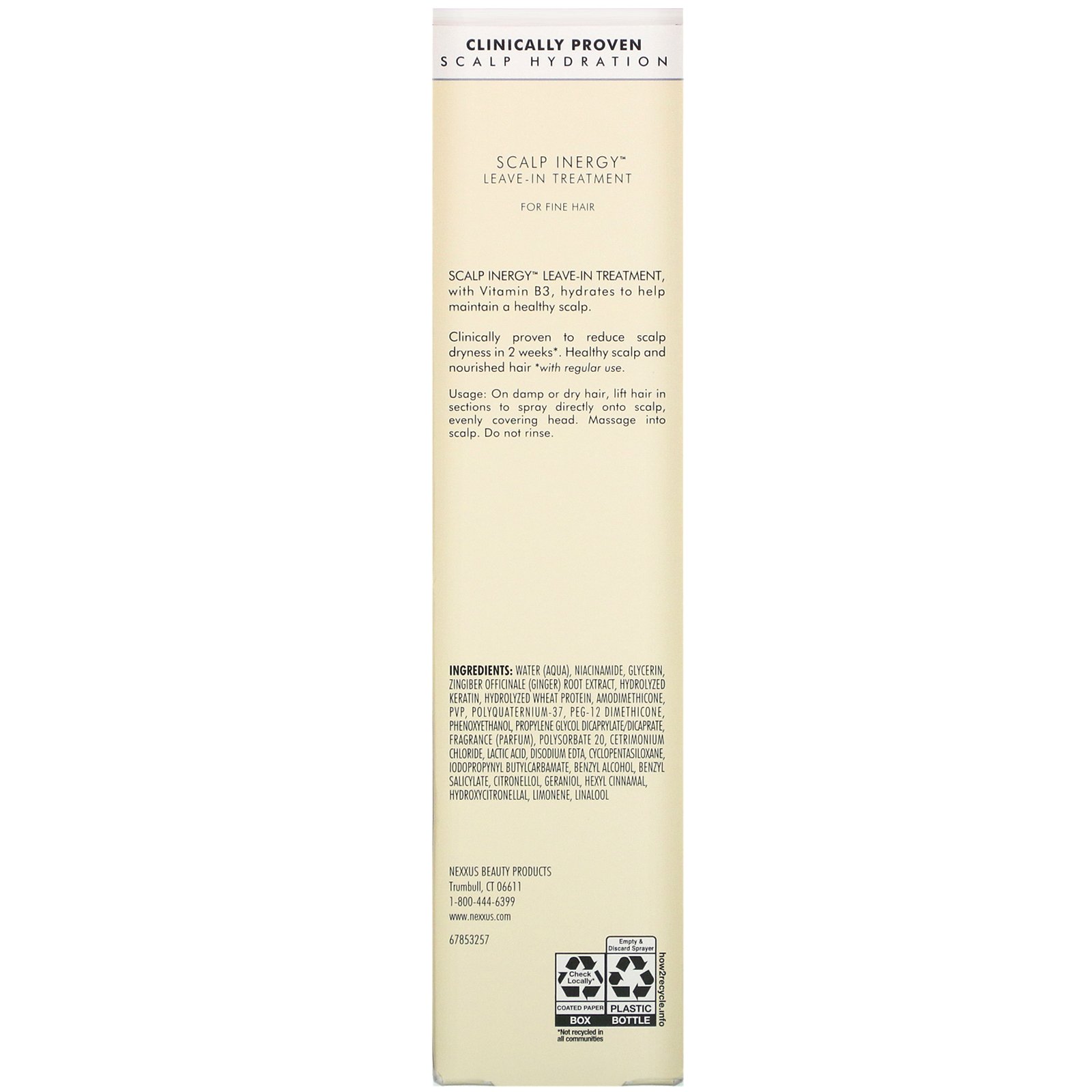 Comprar Nexxus, Scalp Inergy, Leave-in Treatment, 3.3 fl oz (100 ml) - Imagem 2