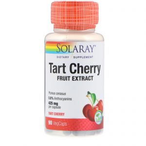 Comprar Solaray, Extrato de cereja ácida, 425 mg, 90 cápsulas vegetarianas