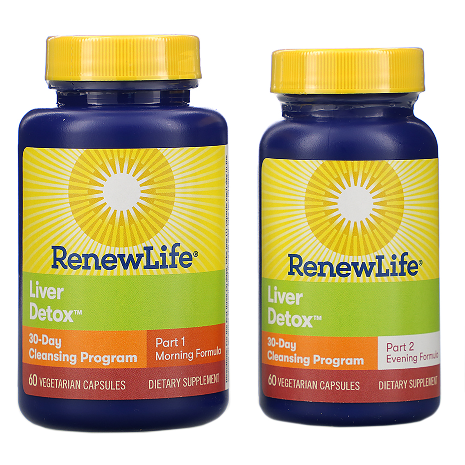 Comprar Renew Life, Liver Detox, 30-Day Cleansing Program, 2 Bottles, 60 Vegetarian Capsules Each - Imagem 3