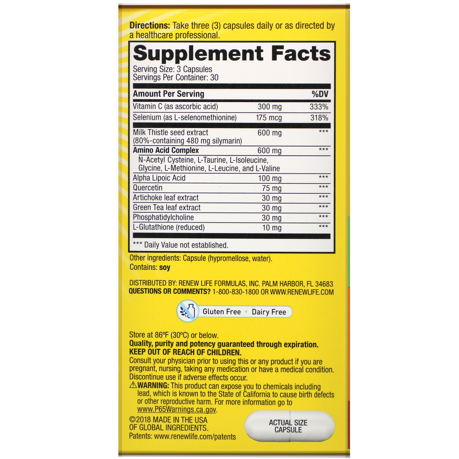 Comprar Renew Life, Liver Support, Herbal Detox Formula, 90 Vegetarian Capsules - Imagem 2