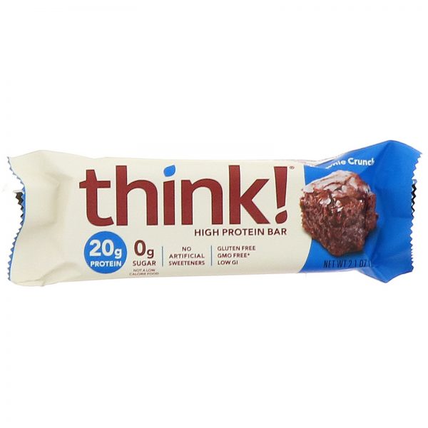 Comprar ThinkThin, Barras de alta proteína, Brownie Crunch, 10 barras, 60 g (2,1 oz) cada - Imagem 4