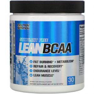 Comprar EVLution Nutrition, LEAN BCAA, Blue Raz, 8.4 oz (237 g)