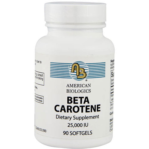Comprar American Biologics Beta Carotene - 25,000 IU - 90 Cápsulas em Gel